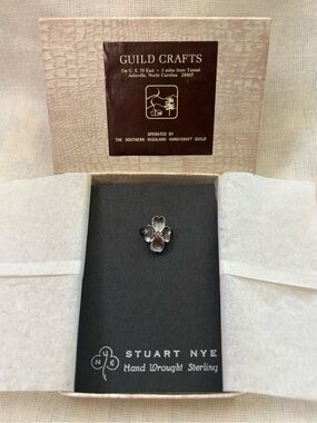 Vintage Stuart Nye Sterling Silver Dogwood Ring